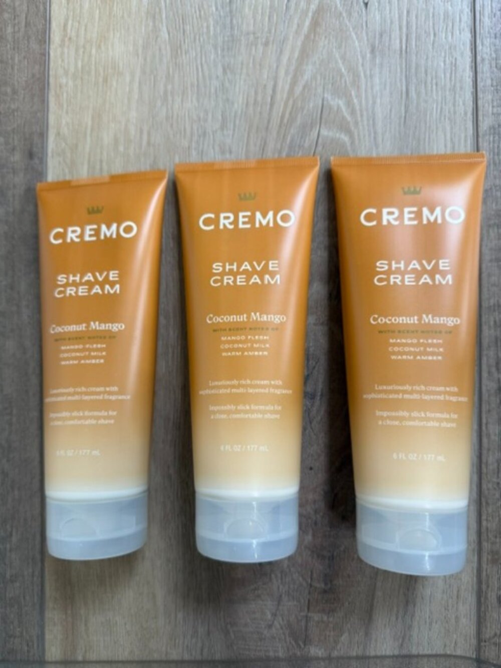 NEW 3 Cremo Shave Cream Coconut  Mango 6oz